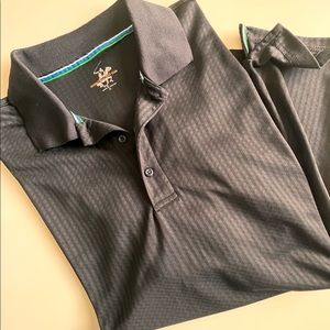 Beverly Hills Polo Club Golf Polo Shirt Mens Size XL Black